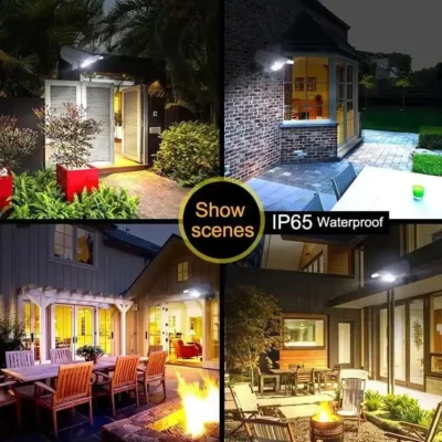 خورشیدی ریموت دار طرح دوربین مدار بسته 12 لامپ خورشیدی سنسور دار طرح دوربین مداربسته