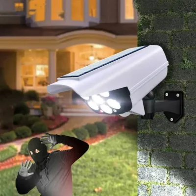 خورشیدی ریموت دار طرح دوربین مدار بسته 9 لامپ خورشیدی سنسور دار طرح دوربین مداربسته