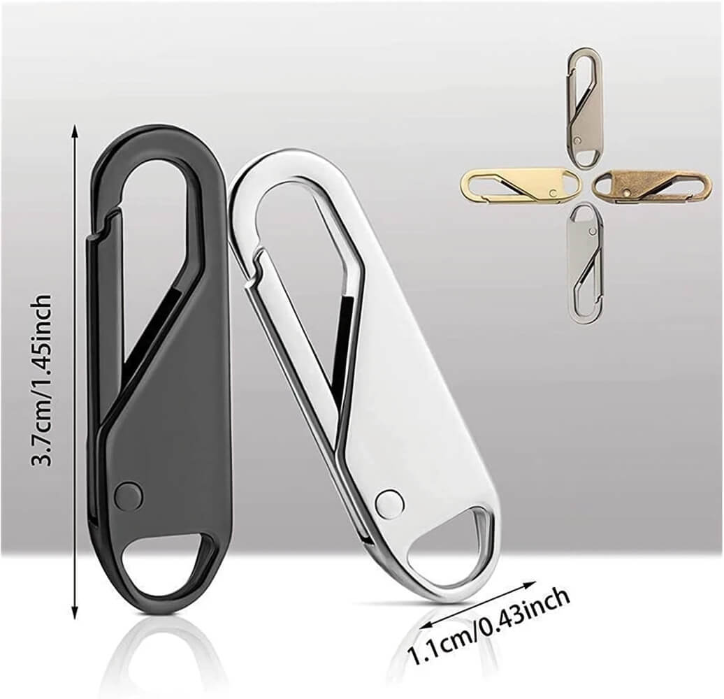 سرزیپ فلزی بسته دو عددی