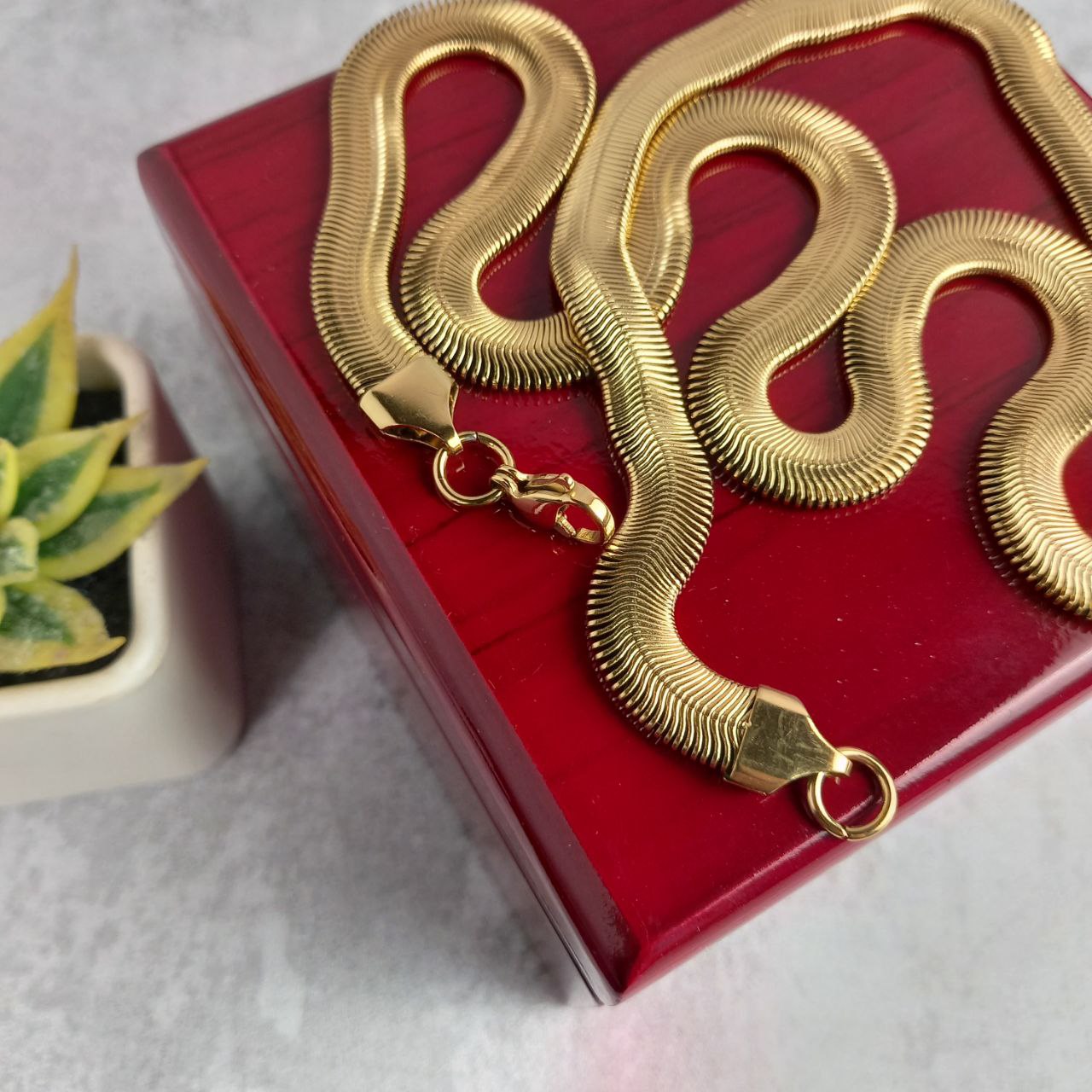 گردنبند ماری ضخیم (حجمی)