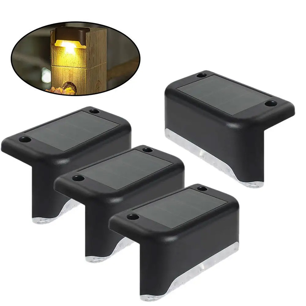 چراغ پله خورشیدی بسته 4 عددی چراغ LED شارژ خورشیدی خودکار بسته 4 عددی