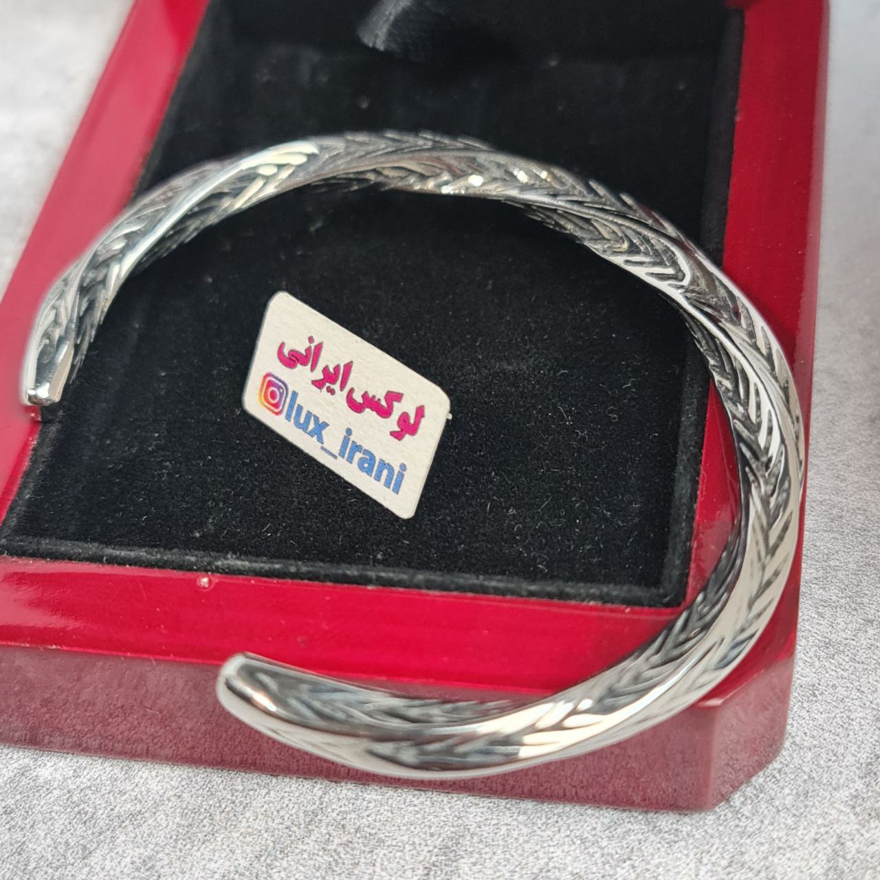 دستبند خلخال پیچی خوشه ای سیاه قلم