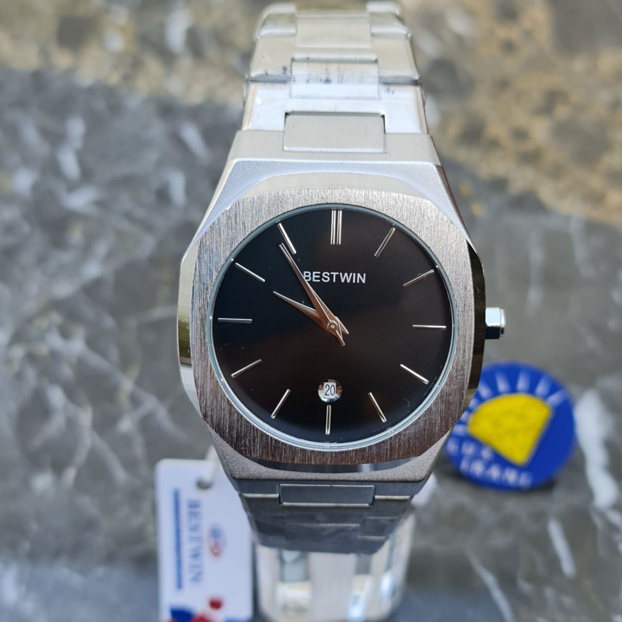 ساعت بیستوین کد 4811 تمام استیل قاب نقره ای صفحه مشکی ساعت بیستوین کد 4811 تمام استیل قاب نقره ای صفحه مشکی