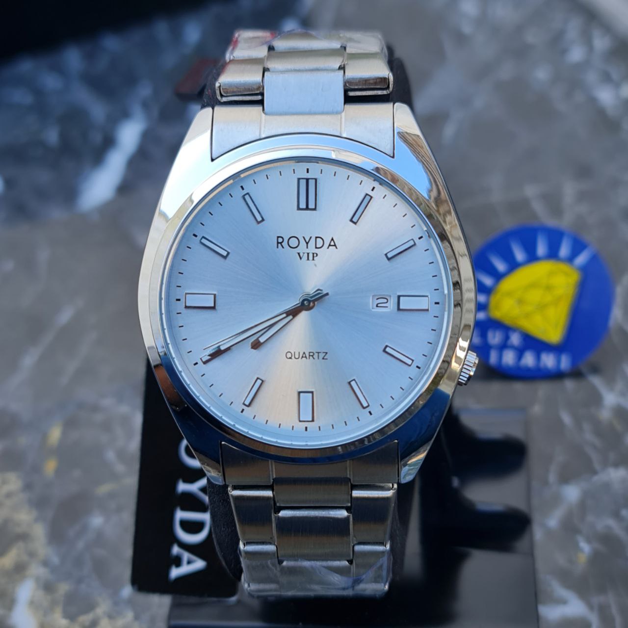 ساعت مردانه کاسیو ادیفایس کد 5015 نقره ای صفحه مشکی