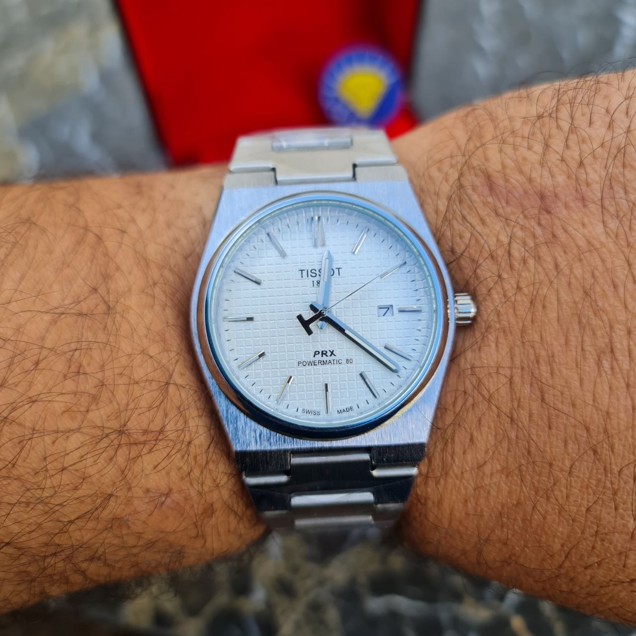 ساعت مردانه تیسوت تمام استیل کد 4651 نقره ای صفحه سفید