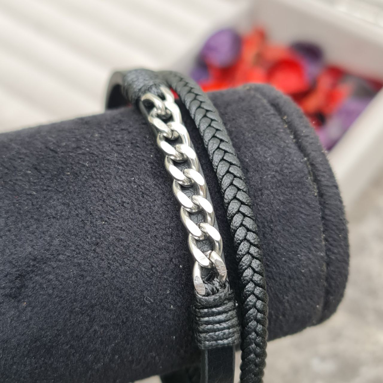 دستبند چرمی دو لاین کارتیر