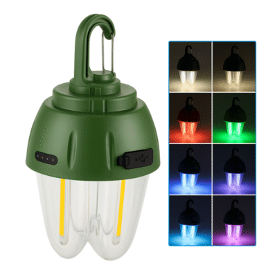 شارژی 2 چراغ نشکن فانوسی شارژی